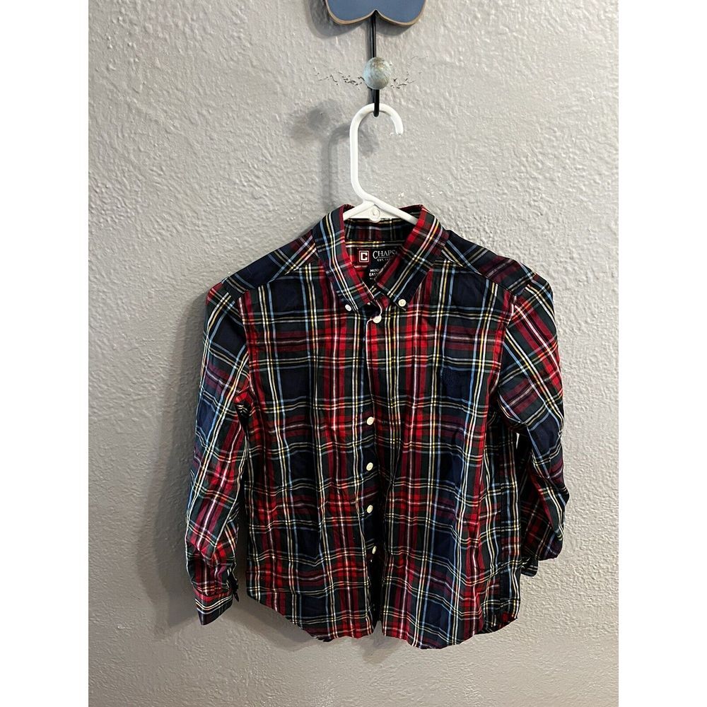 Ralph Lauren Shirt Boys Size M 10-12 Multicolor Long Sleeve Button Up